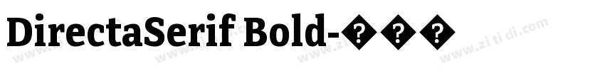 DirectaSerif Bold字体转换
